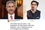 new minister of external affairs, minister of external affairs, new foreign minister s son dhruva jaishankar says he can t help with passport woes in cheeky tweet, Gaurav pandit