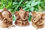 how to make ganesha with paper, how to make ganesh with clay soil, how to make eco friendly ganesh idol from clay at home, Ganesh chaturthi