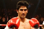 Indian boxer vijender singh, Indian boxer vijender singh, indian boxing ace vijender singh looks forward to his first pro fight in usa, Vijender singh
