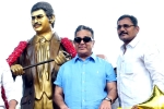 Superstar Krishna statue in Vijayawada, Superstar Krishna statue in Vijayawada, kamal haasan unveiled statue of superstar krishna, Jagan