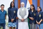 Narendra Modi, Narendra Modi, modi hosts national sports awardees invites ideas to improve sports, Arjuna award Narendra Modi, Narendra Modi, modi hosts national sports awardees invites ideas to improve sports, Arjuna award