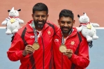 Men's Doubles, medal, asian games 2018 rohan bopanna divij sharan clinch men s doubles gold in tennis, Bopanna