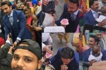 ranveer singh giving flower to elderly woman, ranveer singh, watch video of ranveer singh giving a flower to an elderly woman is winning hearts, Icc cricket world cup 2019